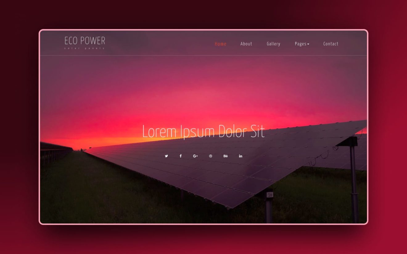 Eco Power an Industrial Category Bootstrap Responsive Web Template