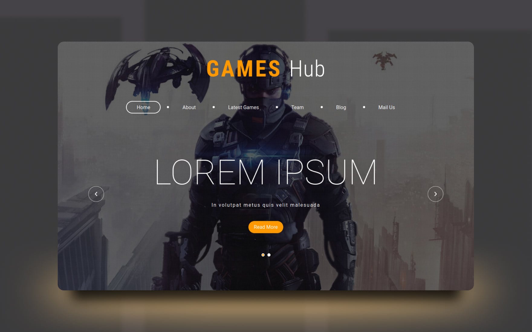 Ilha de jogos - modelo de site de bootstrap multiuso para jogos de portal  da comunidade