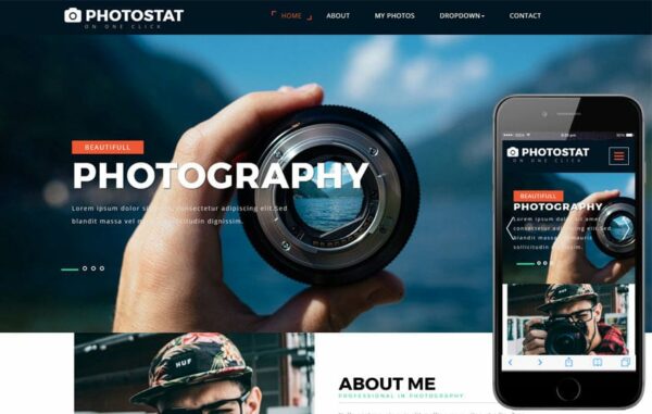 Photostat a Photo Gallery Category Bootstrap Responsive Web Template.
