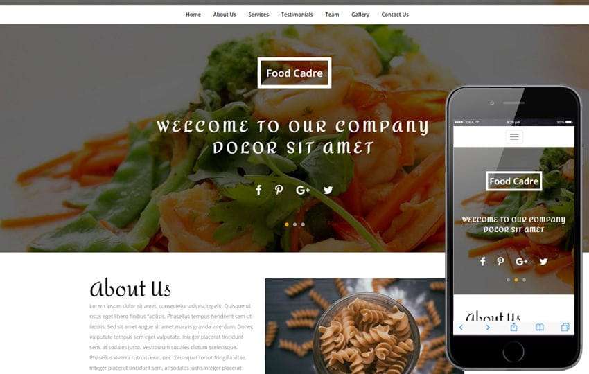 Food Cadre a Restaurant Category Bootstrap Responsive Web Template