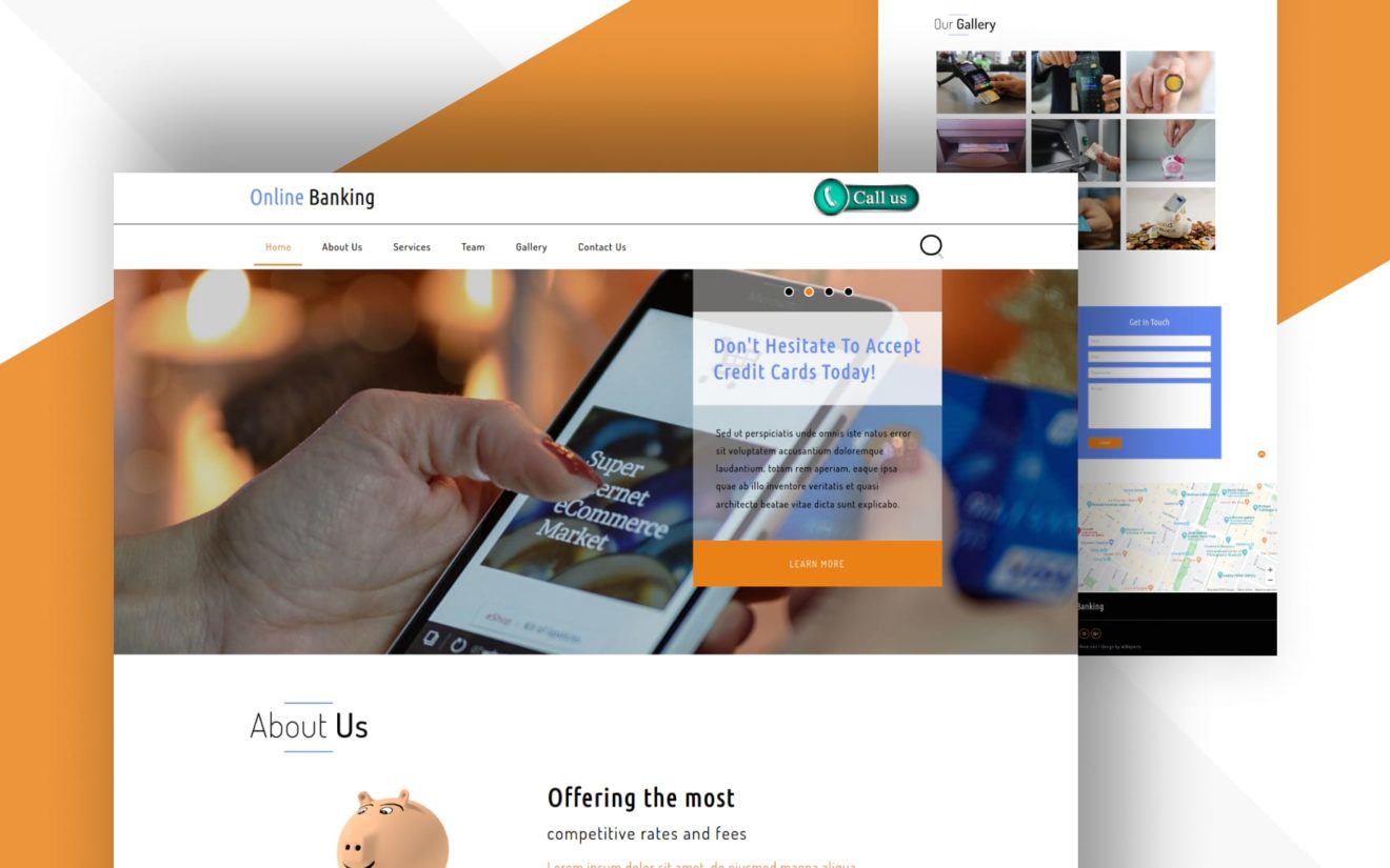 Online Banking a Banking Category Bootstrap Responsive Web Template