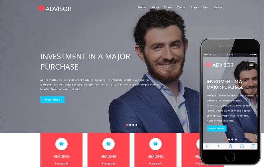 investment banking website templates Website template #45183 stock market investment custom website.