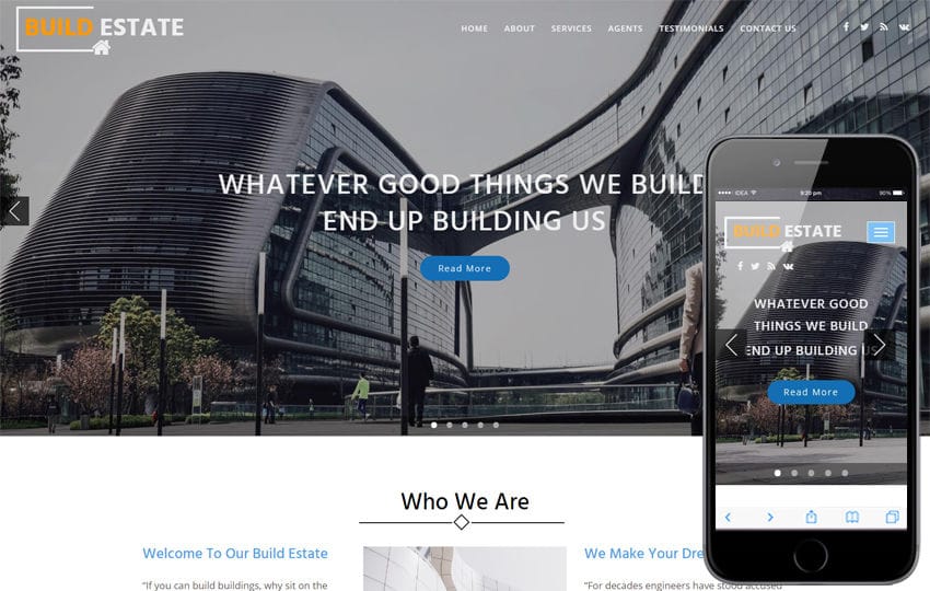 Build Estate a Real Estate Category Bootstrap Responsive Web Template