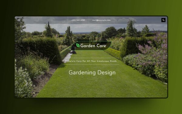 garden care website template