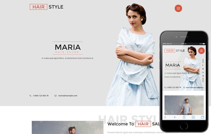 Hair Style a Beauty and Spa Category Flat Bootstrap Responsive Web Template