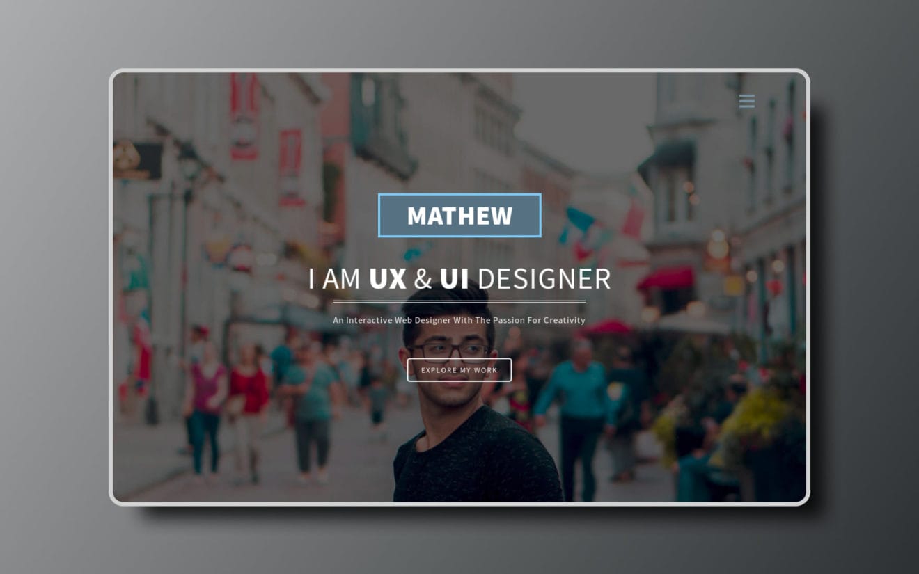 Designer a Personal Category Bootstrap Responsive Web Template