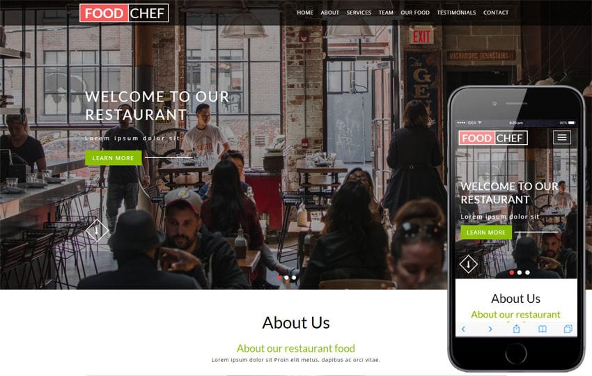 Food Chef a Hotel Category Bootstrap Responsive Web Template