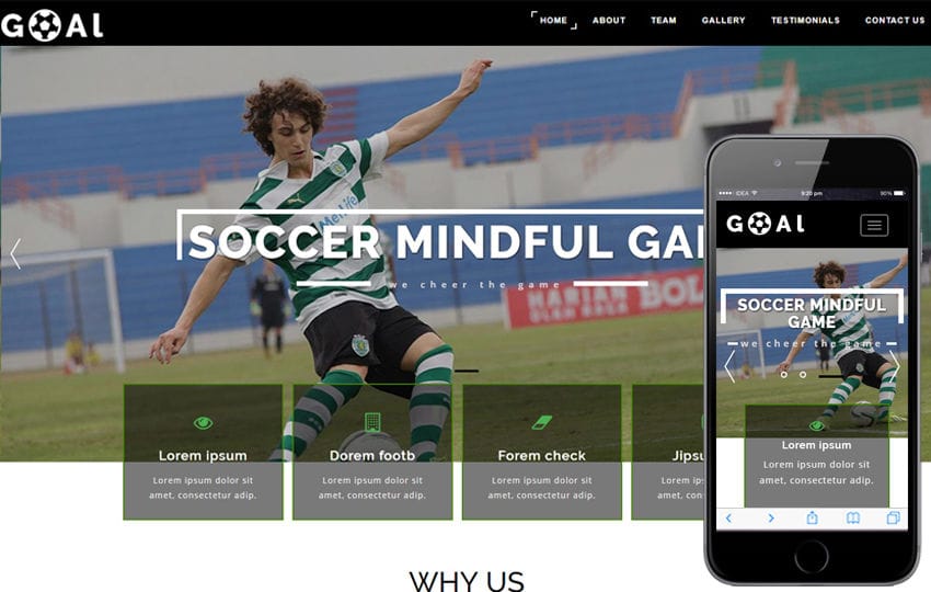 Sports Academy Website Templates