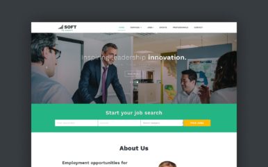 human resource management website template