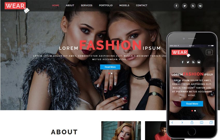 Wear a Fashion Category Bootstrap Responsive Web Template