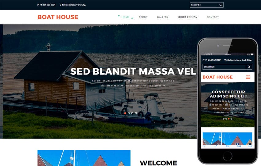 Boat house a Travel Category Bootstrap Responsive Web Template