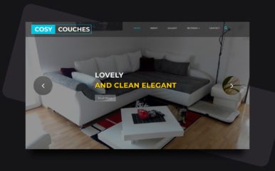 cosy couches website template
