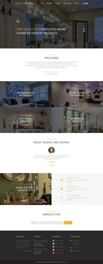 Room Design an Interior Category Bootstrap Responsive Web Template
