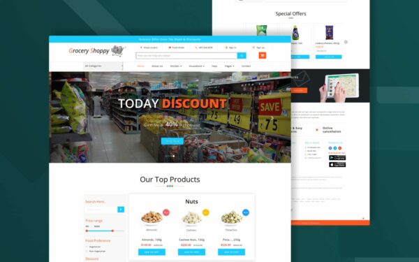 Grocery-shop-website-templates