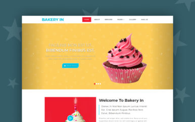 bakery in website template