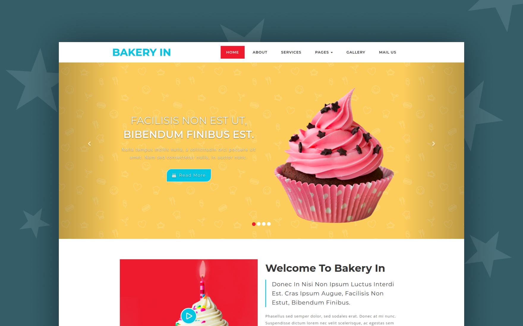 Wix Website Template for Sweet Treats or Bakery Food - Etsy