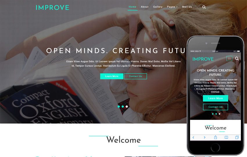 Improve Education Category Bootstrap Responsive Web Template