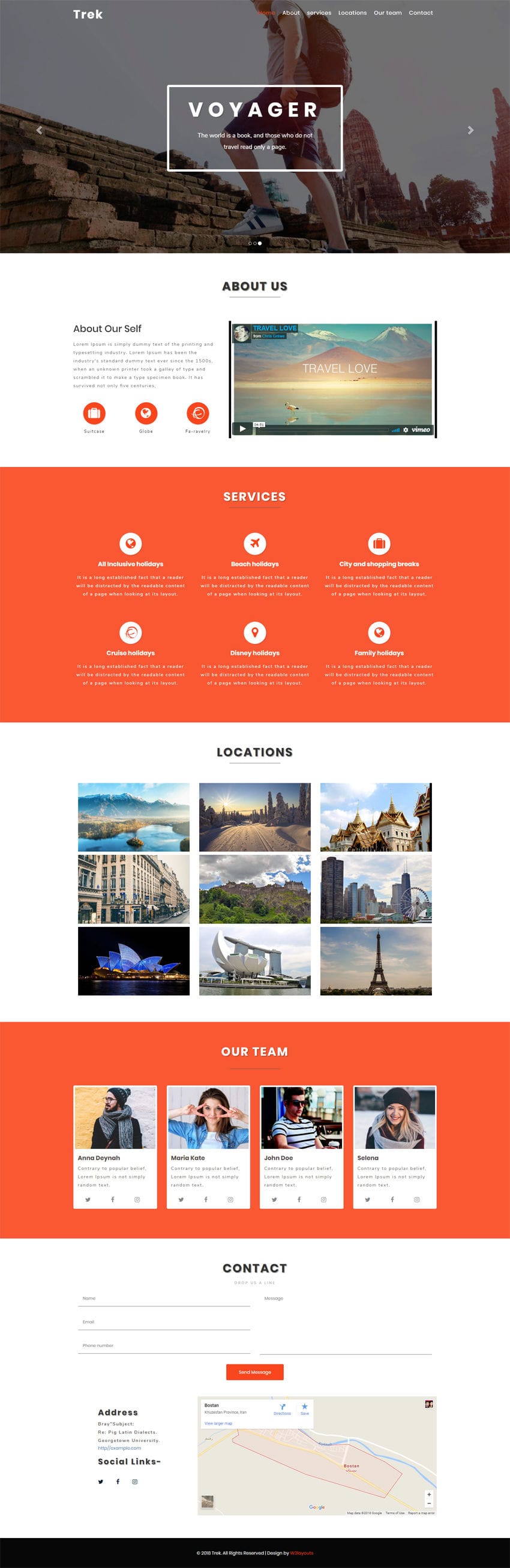 Trek Travel Category Bootstrap Responsive Web Template