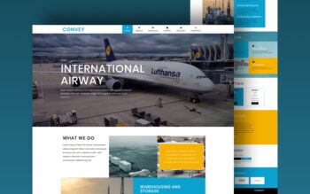 convey website template