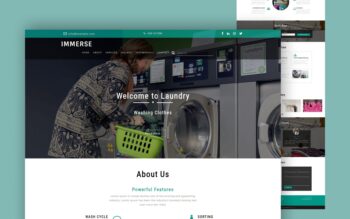 immerse website template