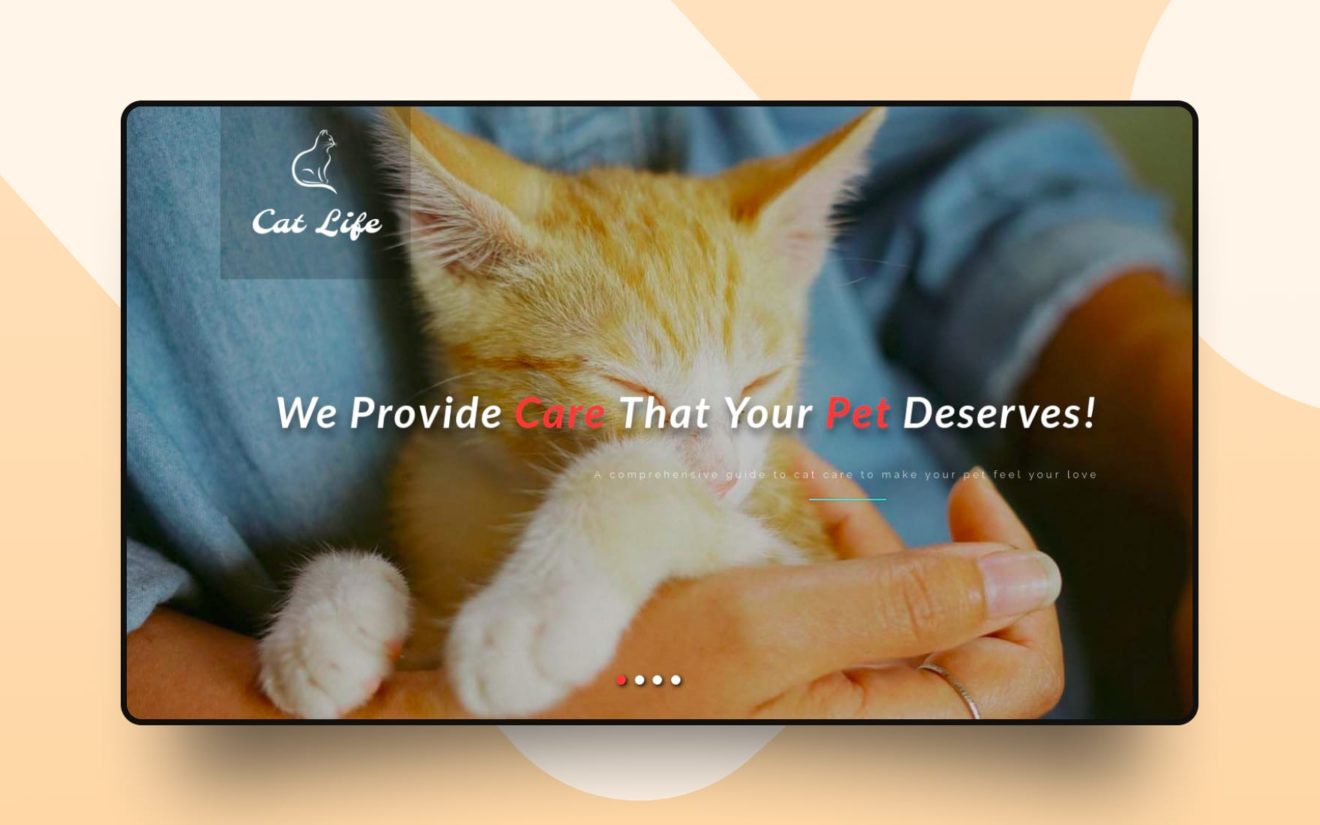 Cat Life – Animals Category Bootstrap Responsive Web Template