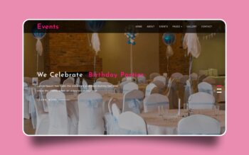 Events - Wedding Category Bootstrap Responsive Web Template