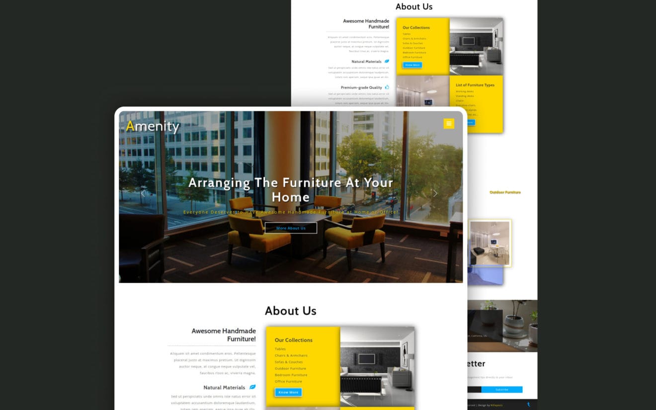 Amenity Interior Category Bootstrap Responsive Web Template