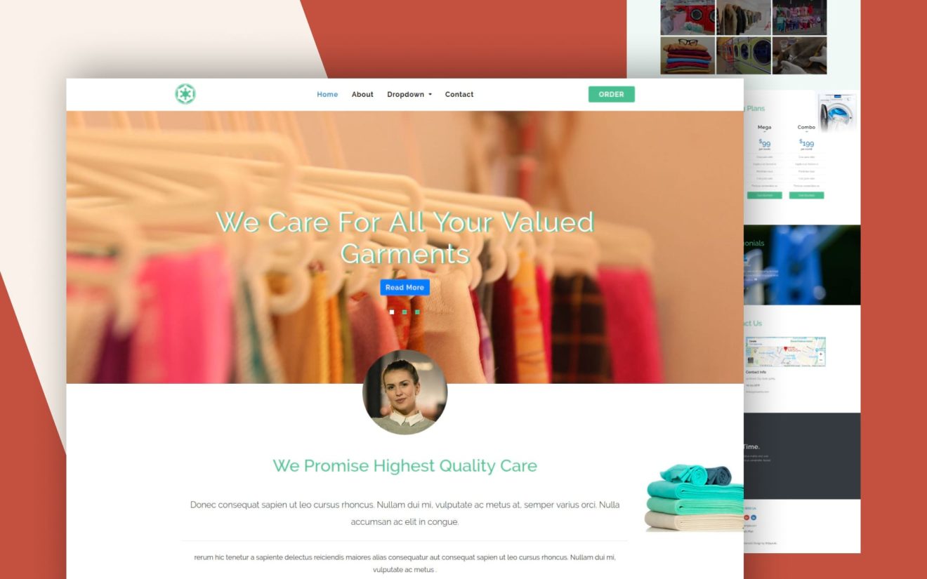 Go Laundry – Laundry Category Bootstrap Responsive Web Template