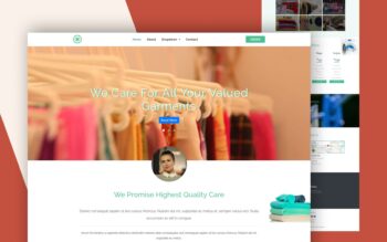 go laundry website template