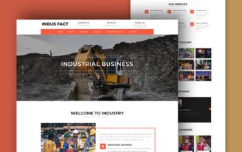indus fact website template