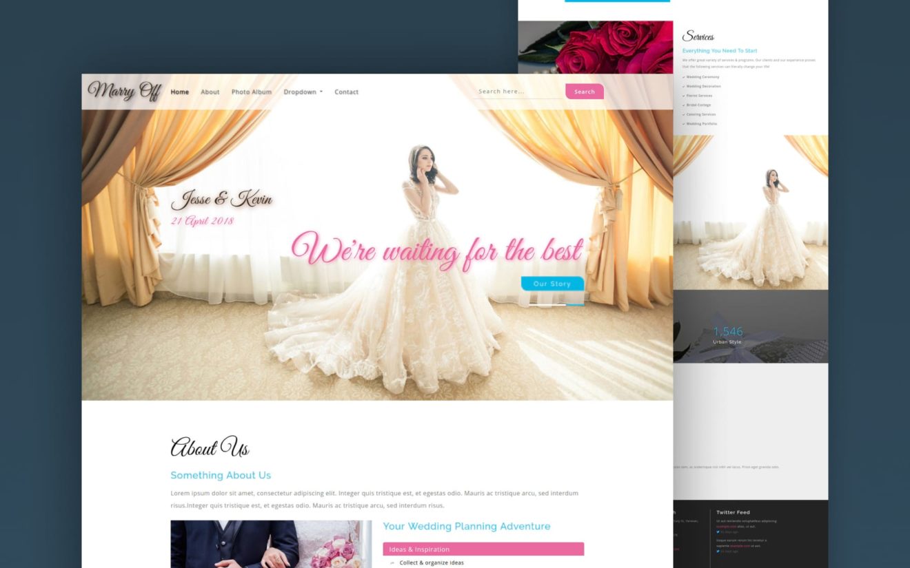 Marry Off Wedding Category Bootstrap Responsive Web Template