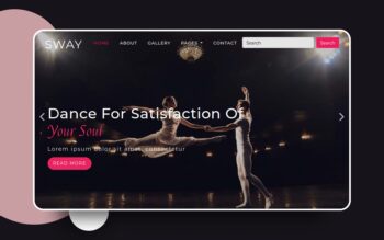 sway website template