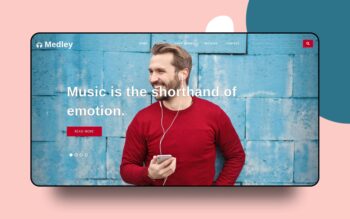 medley website template