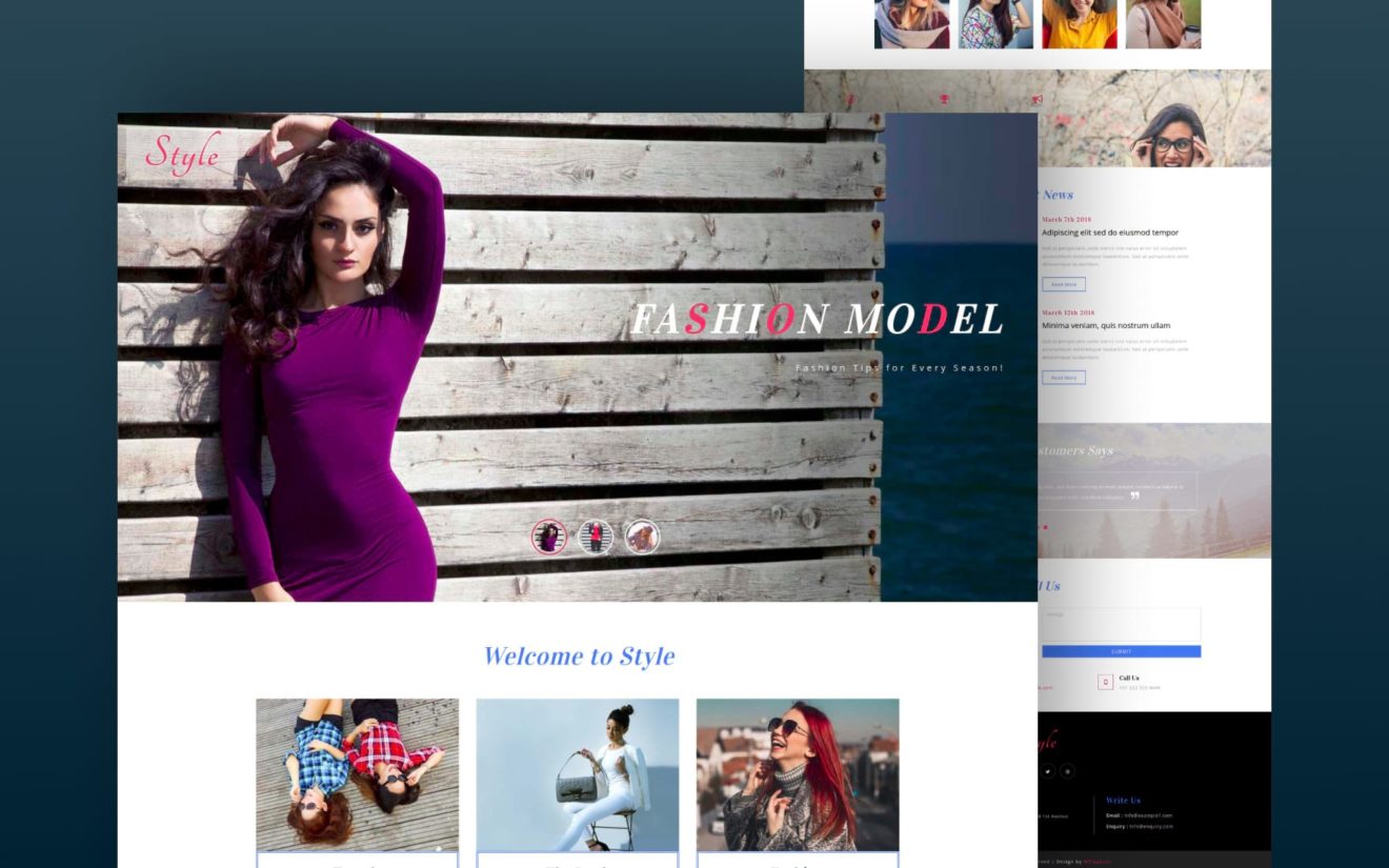 Style Fashion Category Bootstrap Responsive Web Template