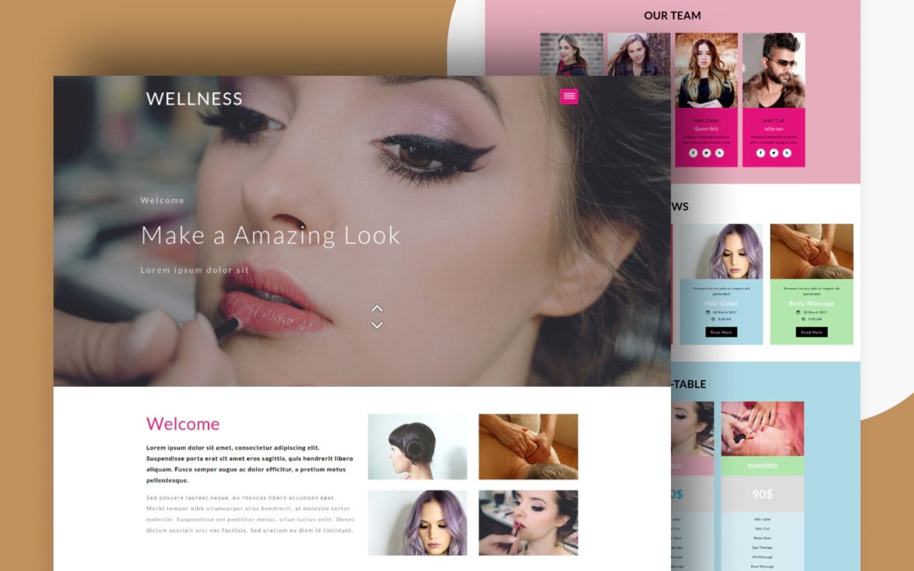 Wellness Beauty Category Flat Bootstrap Responsive Web Template