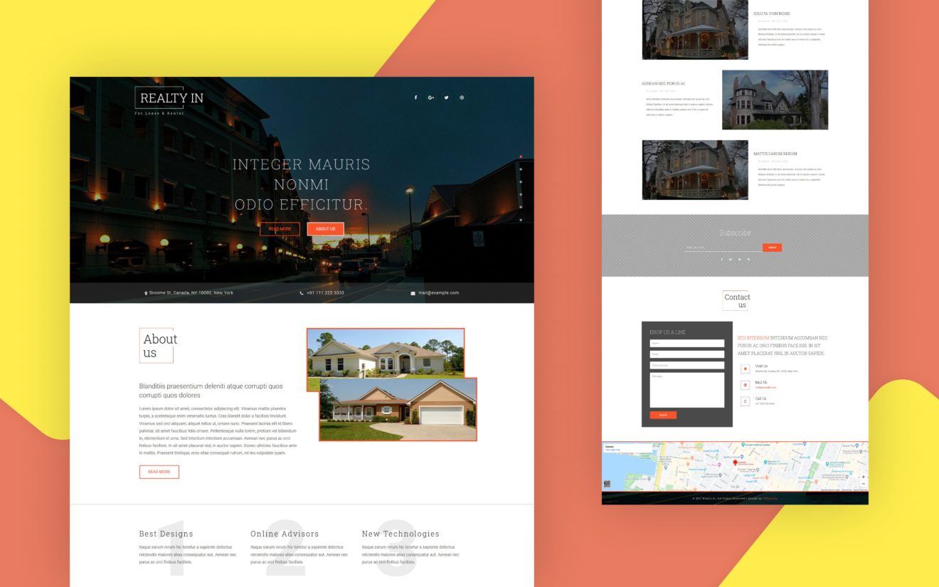 Realty In a Real Estates and Builders Category Bootstrap Responsive Web Template