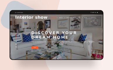 interior show website template