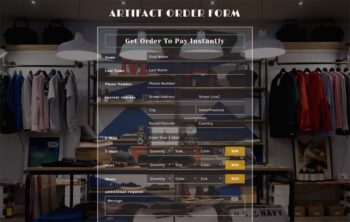 Artifact order form