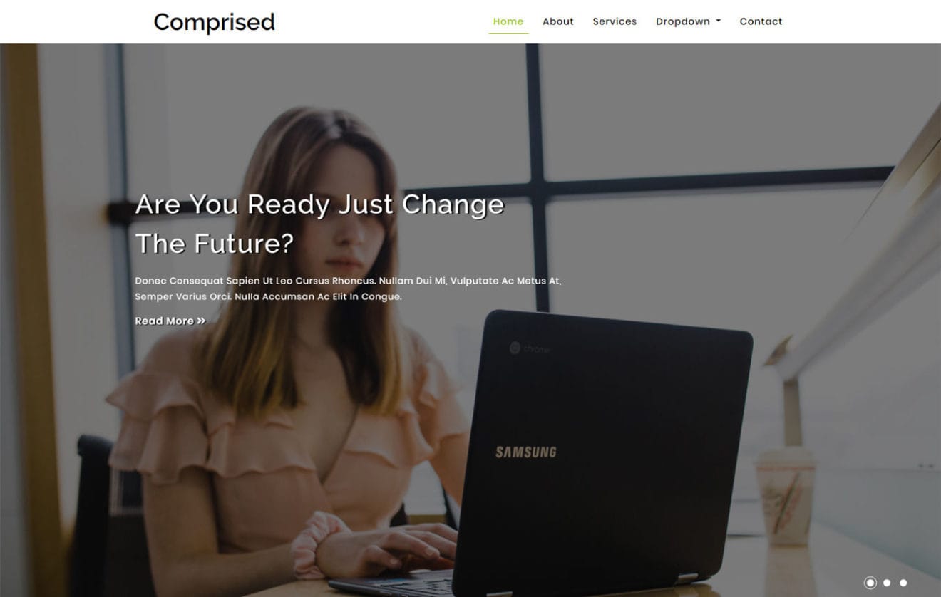 Comprised Corporate Category Bootstrap Responsive Web Template