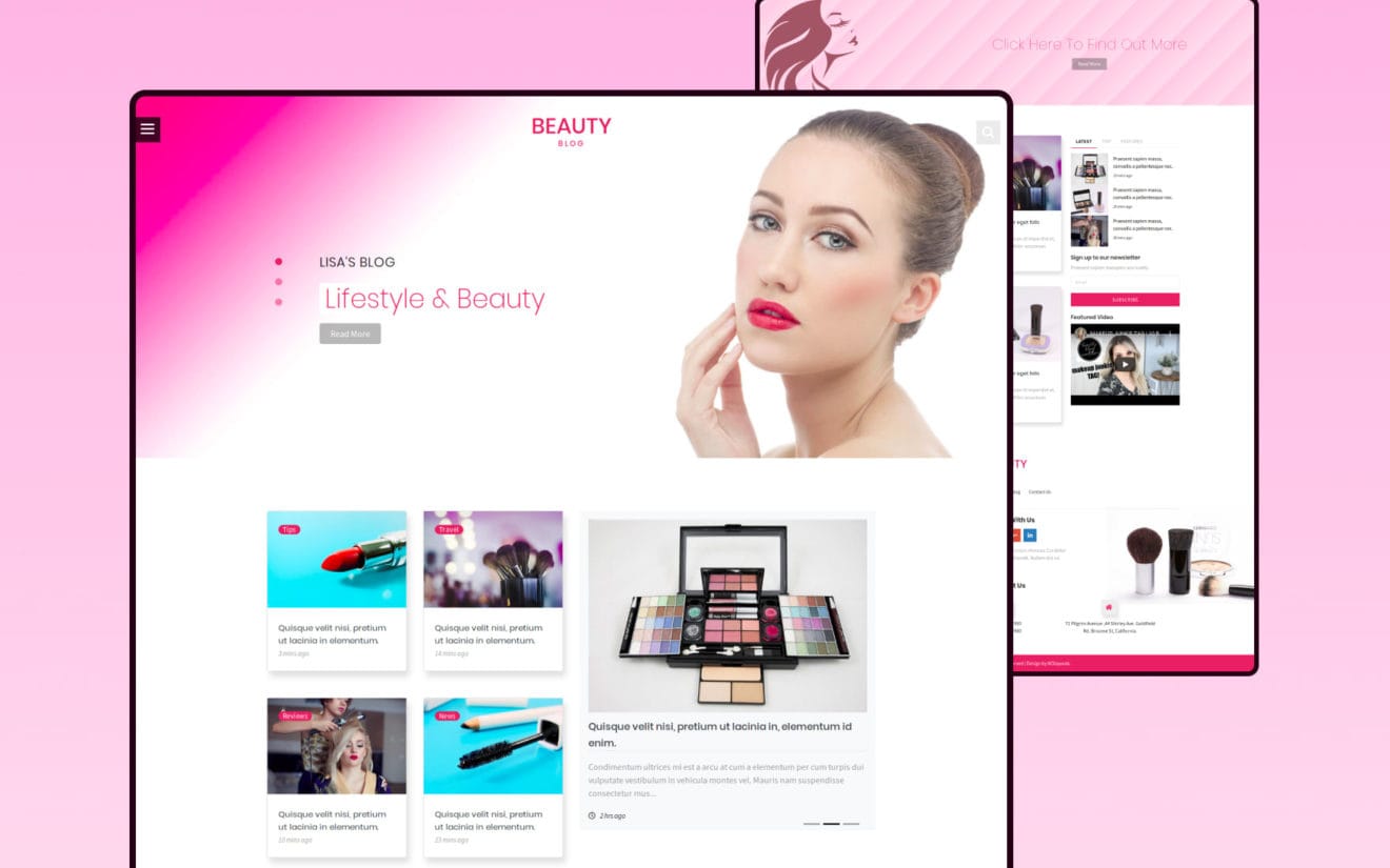 Beauty Blog Category Bootstrap Responsive Web Template