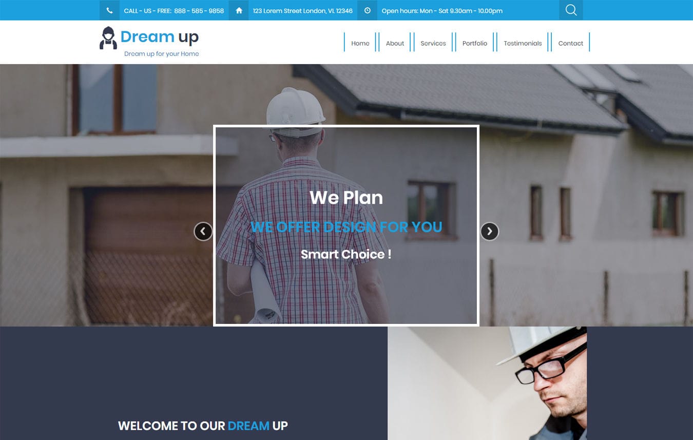 Dream Up An Category Flat Bootstrap Responsive Web Template