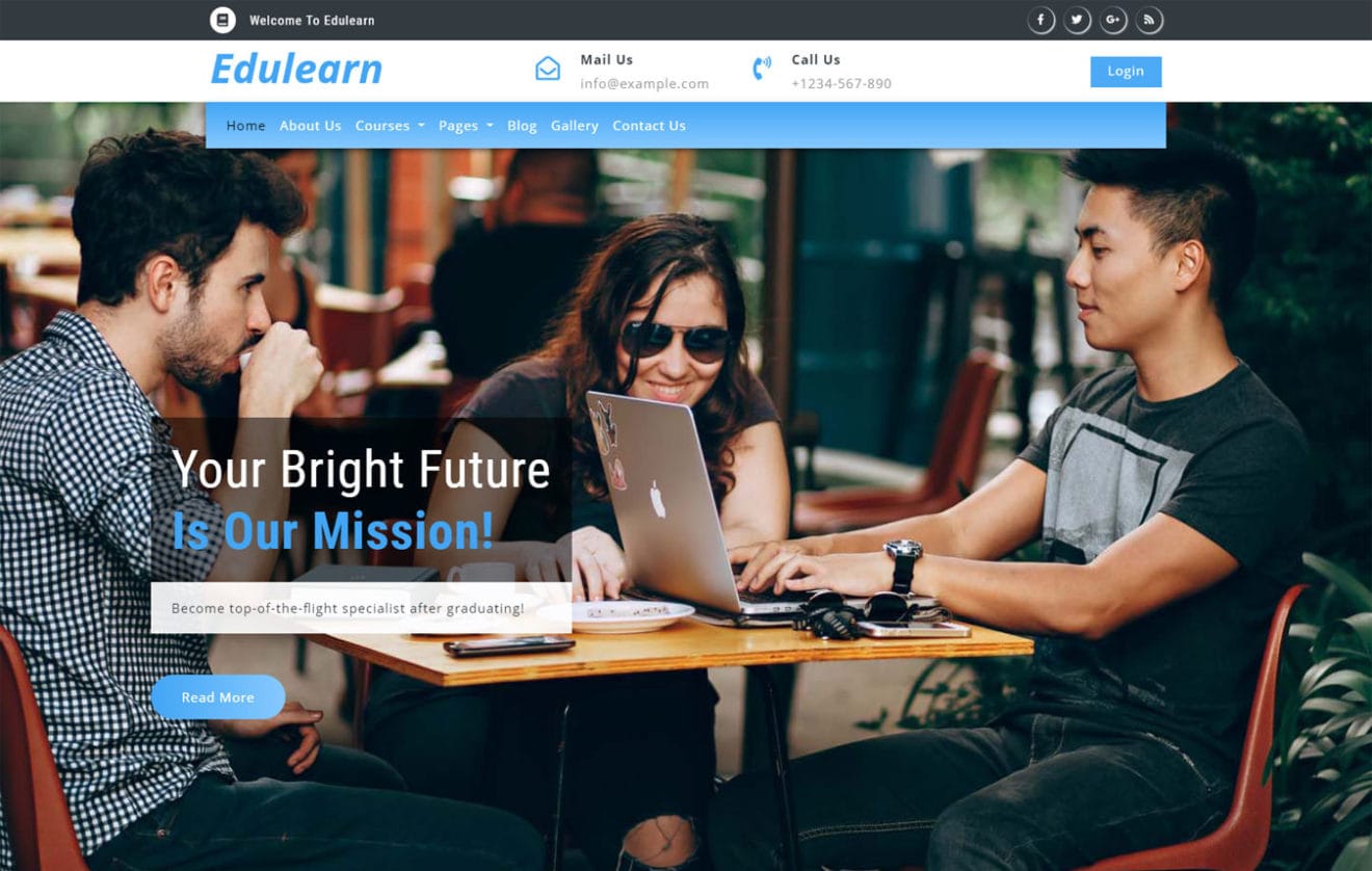 Edulearn an Education Category Bootstrap Responsive Web Template