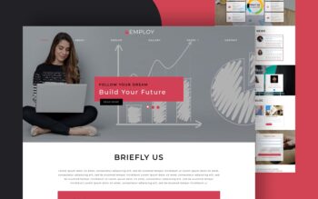 employ website template
