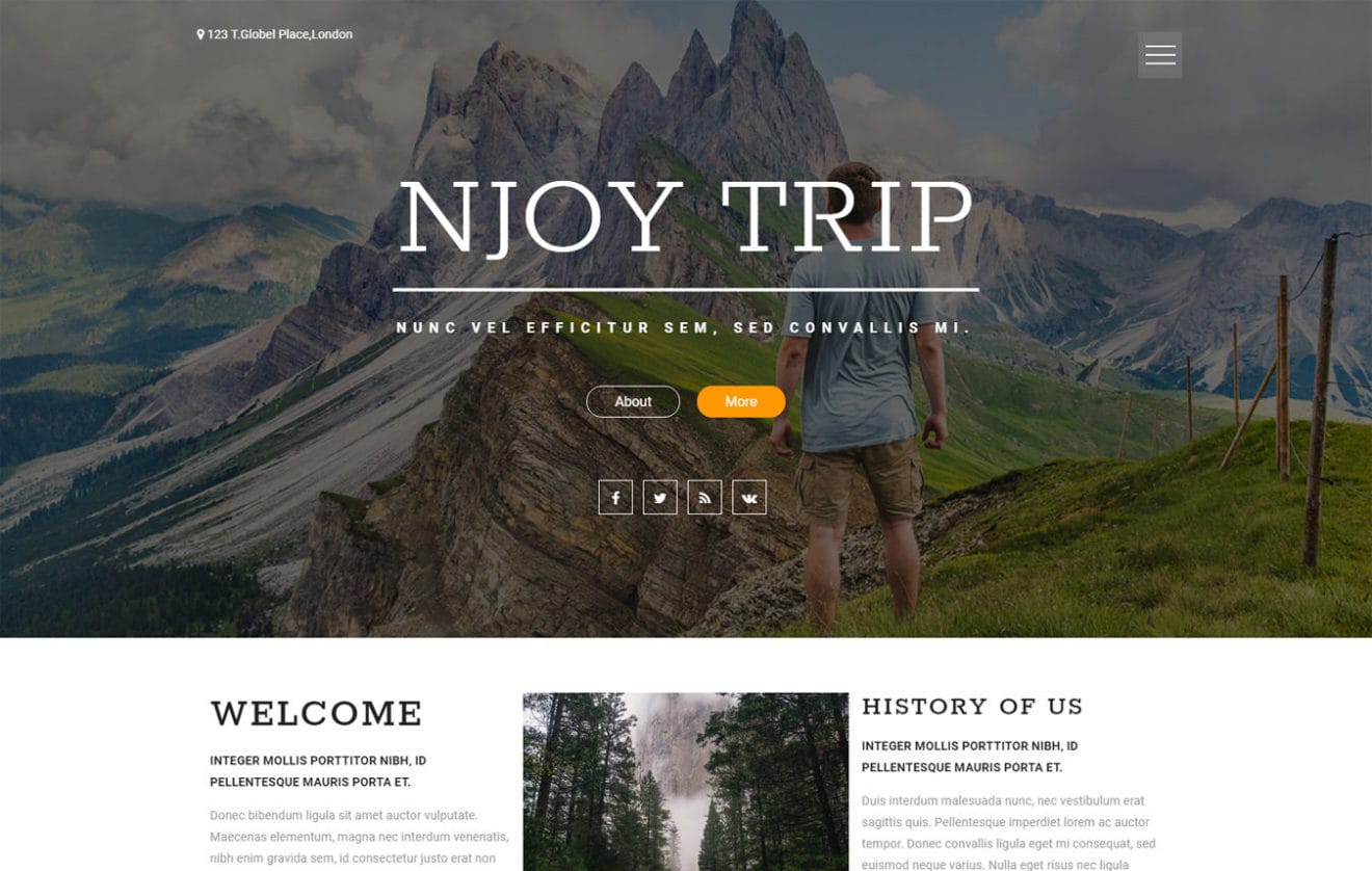 Njoy Trip a Travel Category Flat Bootstrap Responsive Web Template