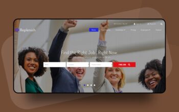 replenish website template