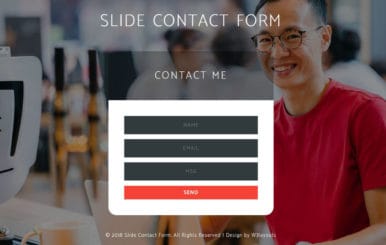 Slide contact form