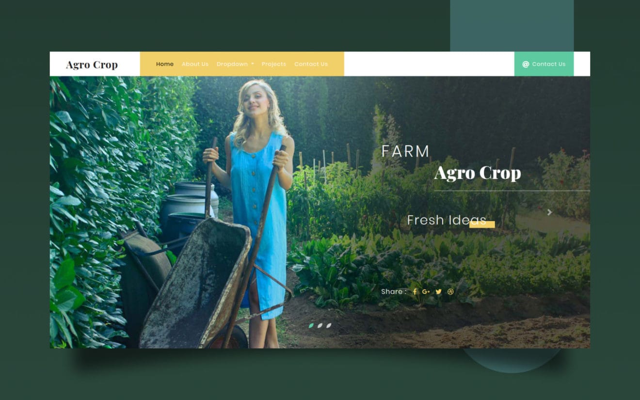 Agro Crop Agriculture Category Bootstrap Responsive Web Template.
