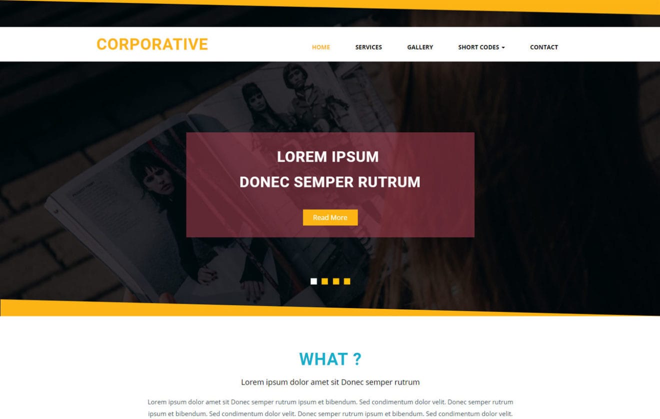 Corporative a Corporate Category Flat Bootstrap Responsive Web Template