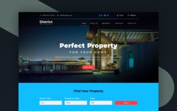 district website template