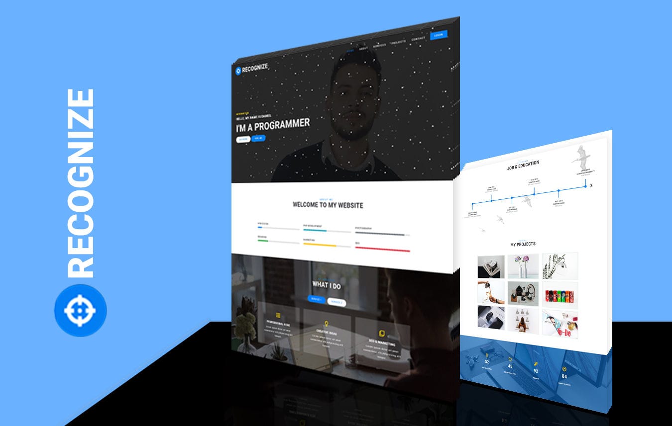 Recognize Personal Category Bootstrap Responsive Web Template Recognize Personal Category Bootstrap Responsive Web Template